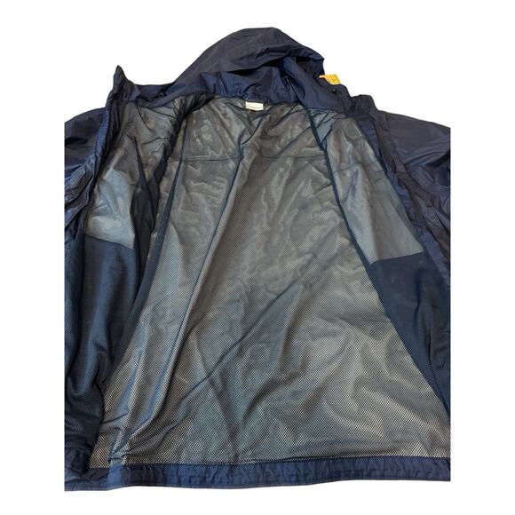 Columbia Omni Tech Jacket Size 4X Navy Zip Rain Coat - Picture 2 of 10